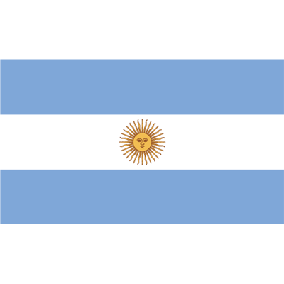 Bandera de Argentina Pegatinas x6 25mm Coche Moto Casco Bandera Vinilo Argentino