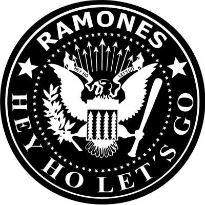 Cien años procedimiento emocional Pegatina logo Ramones en vinilo adhesivo para coche