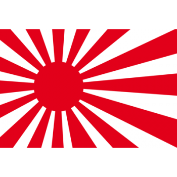 Bandera de Japón. Bandera del sol naciente
